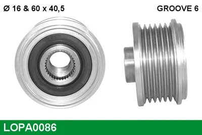 Rueda libre alternador Lada LARGUS Estate Van · Nissan MICRA III · Nissan NOTE