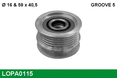 Rueda libre alternador Opel MERIVA A MPV · Opel VECTRA C Estate · Opel ASTRA H