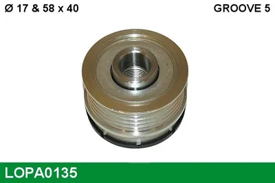 Rueda libre alternador Alfa Romeo MITO · Alfa Romeo GIULIETTA · Chrysler YPSILON