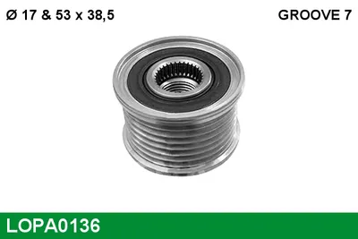 Rueda libre alternador Fiat TALENTO Bus · Fiat TALENTO Van · Fiat TALENTO Platform/Chassis