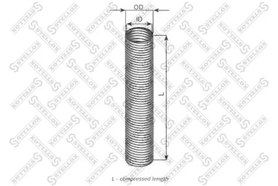 Unión flexible, escape STELLOX 82-01645-SX