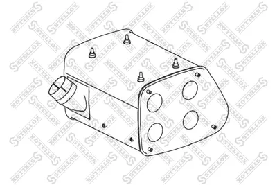 Silenciador central/posterior STELLOX 82-03066-SX