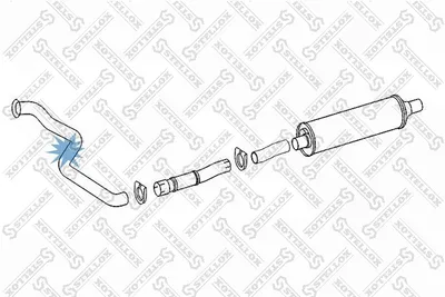 Tubo de escape STELLOX 82-03650-SX
