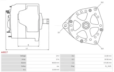 Alternador Citroën XM · Citroën XM Break · Ford ORION III