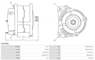 Alternador AS-PL A01058S
