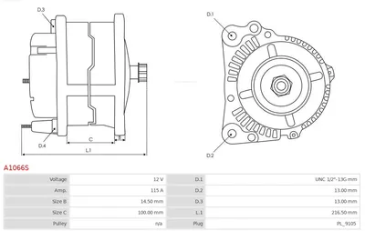 Alternador AS-PL A1066S
