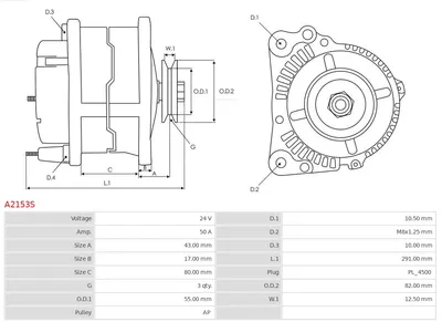 Alternador AS-PL A2153S