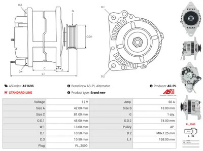 Alternador AS-PL A2169S