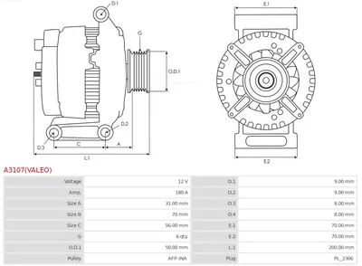 Alternador Mercedes-Benz SPRINTER 4-t Platform/Chassis · Mercedes-Benz VIANO · Mercedes-Benz VITO Bus