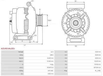 Alternador Mercedes-Benz VIANO · Mercedes-Benz VITO Bus · Mercedes-Benz VITO / MIXTO Van