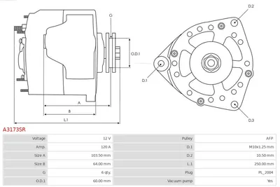 Alternador Hyundai SONATA IV · Hyundai TRAJET · Hyundai ELANTRA III Saloon