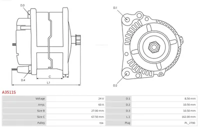 Alternador AS-PL A3511S