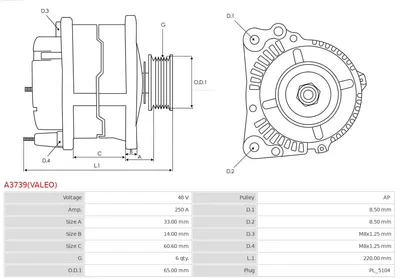 Alternador Audi Q3 · Audi Q3 Sportback · Audi A3 Sportback