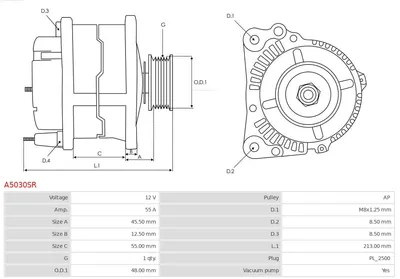 Alternador Mazda B-SERIE · Mitsubishi COLT II · Mitsubishi LANCER I