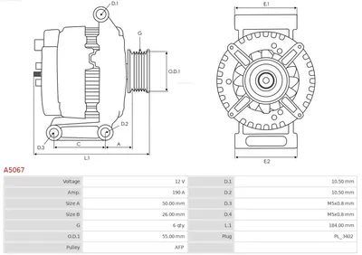Alternador Ford Usa CROWN VICTORIA