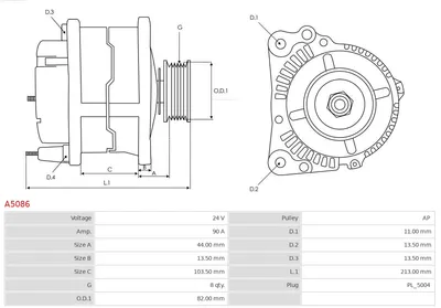 Alternador AS-PL A5086