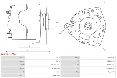 Alternador Alfa Romeo 159 · Alfa Romeo BRERA · Alfa Romeo 159 Sportwagon