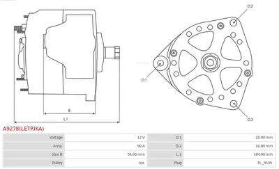 Alternador Mercedes-Benz G-CLASS · Mercedes-Benz E-CLASS · Mercedes-Benz E-CLASS T-Model