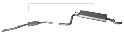 Silenciador posterior Fiat SEICENTO / 600 · Fiat SEICENTO / 600 Hatchback Van