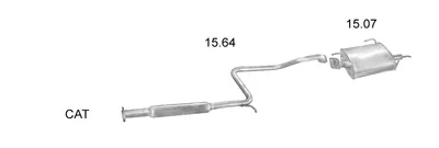 Sistema de gases de escape Nissan ALMERA I Hatchback