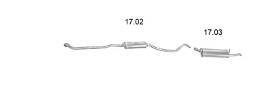 Sistema de gases de escape Opel ASCONA C