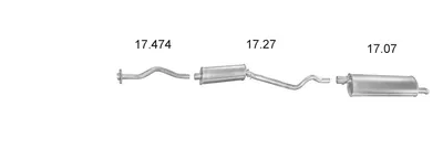 Sistema de gases de escape EDEX 1186