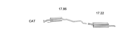 Sistema de gases de escape Opel ASTRA F Estate · Vauxhall ASTRA Mk III Estate · Opel ASTRA F Estate Van