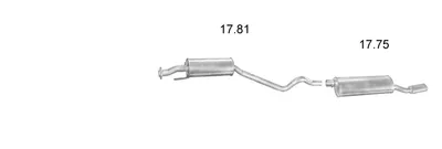 Sistema de gases de escape Opel ASTRA F Hatchback · Opel ASTRA F Saloon · Vauxhall ASTRA Mk III Hatchback