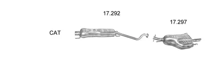 Sistema de gases de escape Opel ASTRA G Hatchback · Vauxhall ASTRA Mk IV Hatchback · Vauxhall ASTRA Mk IV Saloon