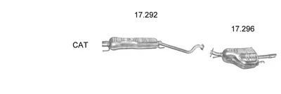Sistema de gases de escape Opel ASTRA G Saloon · Vauxhall ASTRA Mk IV Saloon · Opel ASTRA G CLASSIC Saloon
