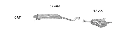 Sistema de gases de escape Opel ASTRA G Estate · Vauxhall ASTRA Mk IV Estate · Vauxhall ASTRAVAN Mk IV Estate Van