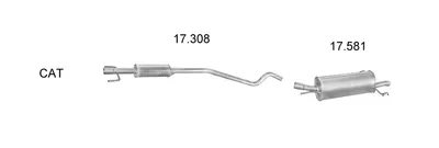Sistema de gases de escape Opel ASTRA G Hatchback