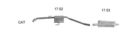 Sistema de gases de escape Opel OMEGA B Estate · Vauxhall OMEGA Estate