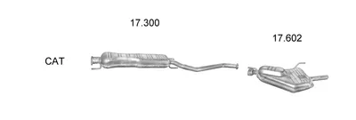 Sistema de gases de escape Opel VECTRA B · Opel VECTRA B Hatchback · Opel VECTRA B Estate