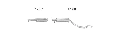 Sistema de gases de escape Opel VECTRA A · Opel VECTRA A Hatchback · Vauxhall CAVALIER Mk III Saloon