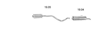 Sistema de gases de escape Peugeot 405 I · Peugeot 405 II · Peugeot 405 I Break