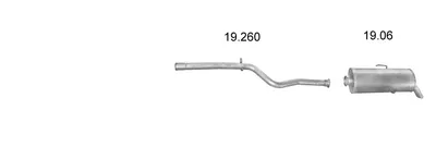 Sistema de gases de escape Peugeot 106 I · Citroën SAXO · Peugeot 106 II