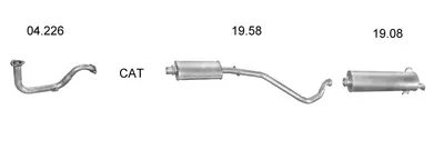 Sistema de gases de escape Peugeot 306 Hatchback