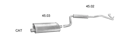 Sistema de gases de escape Chrysler VOYAGER II