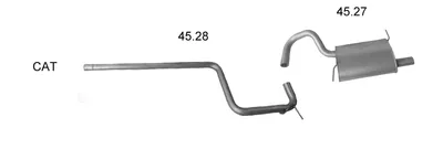 Sistema de gases de escape Chrysler PT CRUISER · Chrysler PT CRUISER Combi Van
