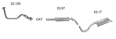 Sistema de gases de escape Seat IBIZA II