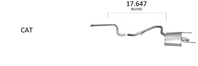 Sistema de gases de escape Vauxhall INSIGNIA Mk I Sports Tourer · Vauxhall INSIGNIA Mk I Hatchback · Opel INSIGNIA A Saloon