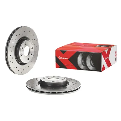 Bremsscheibe vorne Beschichtet belüftet Brembo 284 Ø Xtra Line